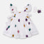JF White Frock with Hairband FD6017